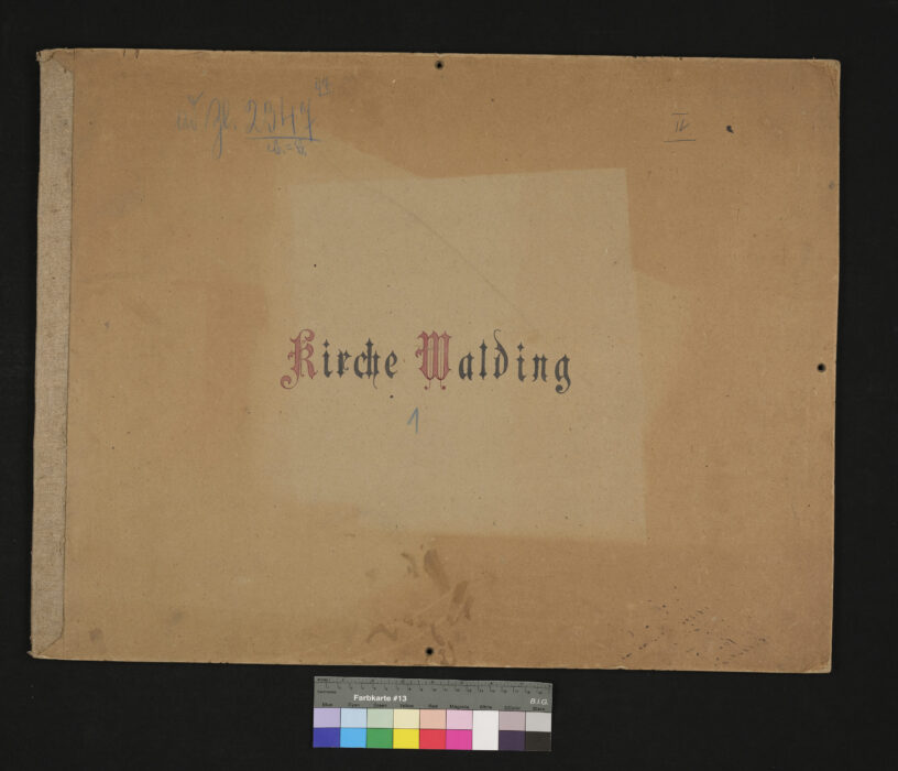 Kirche Walding Entwurf zu einer Vergrößerung der Pfarrkirche Walding 10.3.1898 (1)