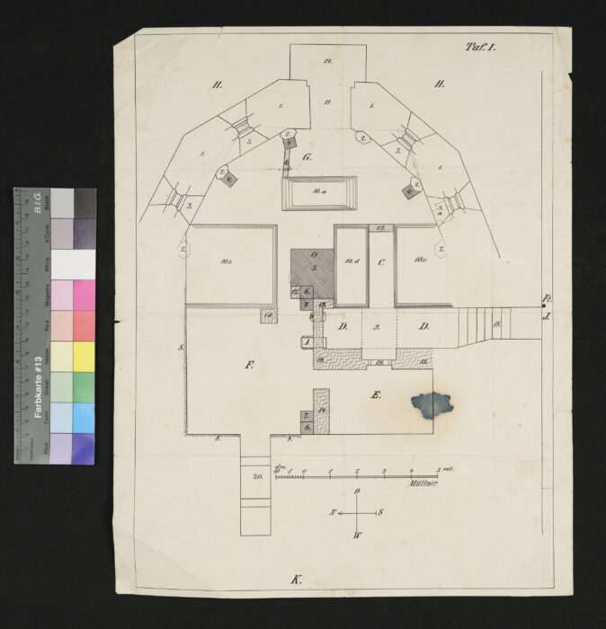 Plan der Krypta St. Florian
