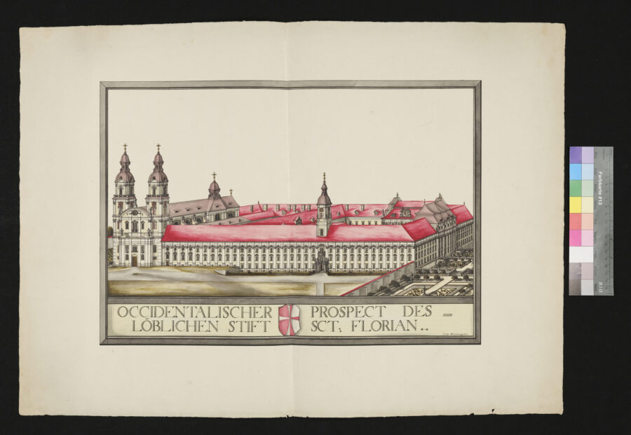 Occidentalischer Prospekt des Stiftes St. Florian 1779