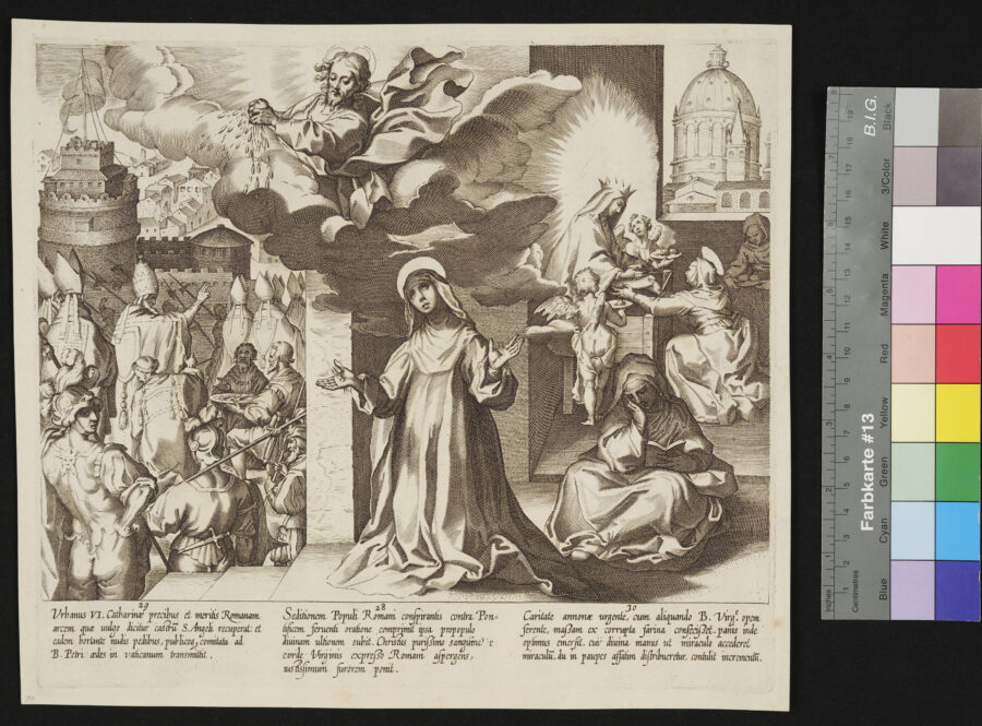 "12 Blätter: Das Leben und die Wunder der Heiligen Catharina von Siena", 11