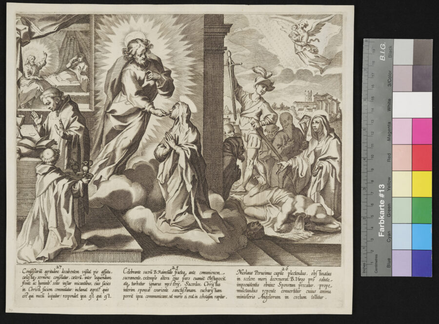 "12 Blätter: Das Leben und die Wunder der Heiligen Catharina von Siena", 10