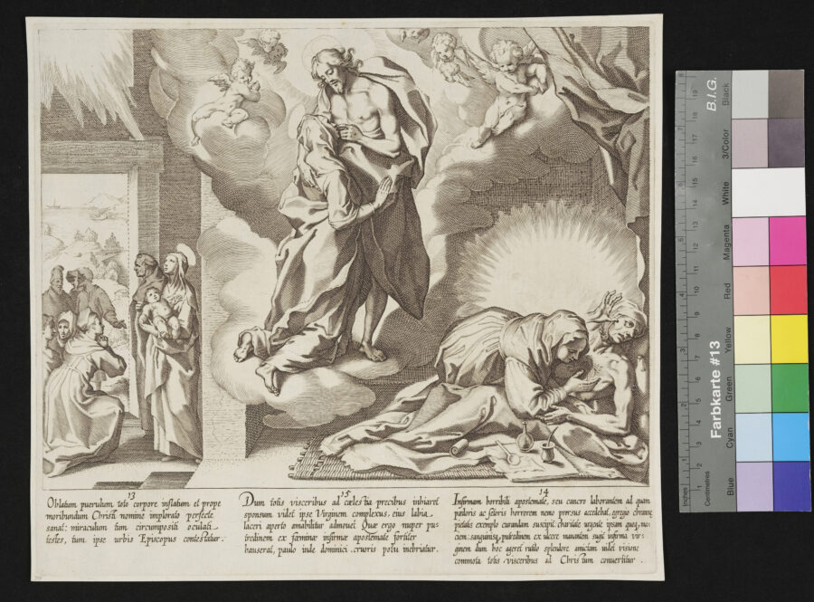 "12 Blätter: Das Leben und die Wunder der Heiligen Catharina von Siena", 6