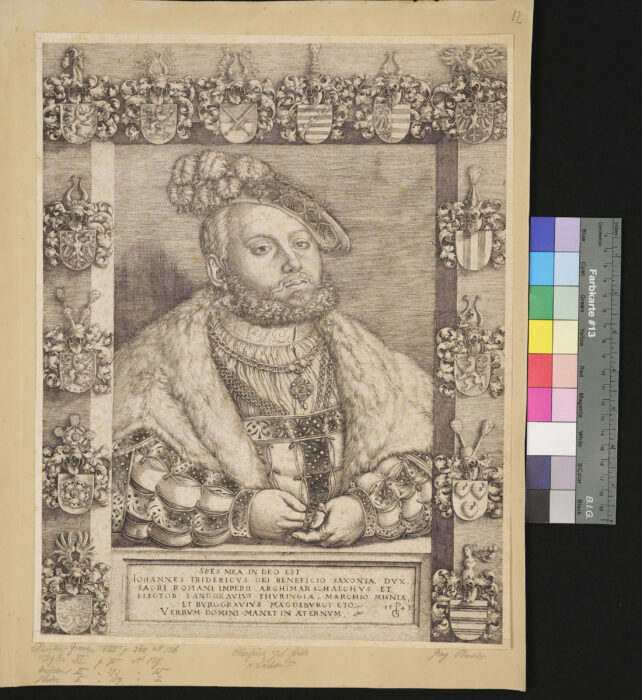 Portrait des Kurfürsten Johann Friedrich von Sachsen