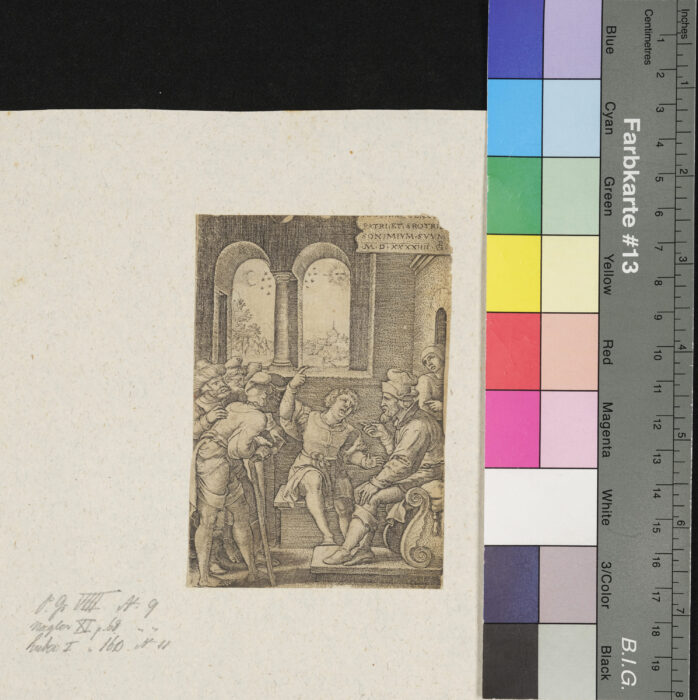 " 3 Blätter aus der Geschicht des ägyptischen Joseph", Joseph erzählt seinen Traum, Monogramm PG