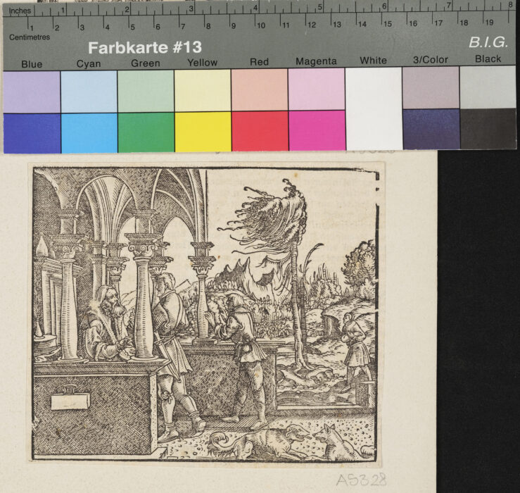 "18 Blätter aus  dem Alten Testament", König Ahas