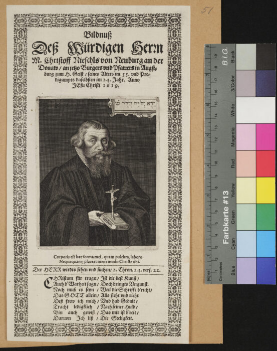 Pfarrer Christoph Nieschl, 1619