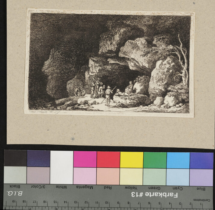 Höhle mit Soldaten