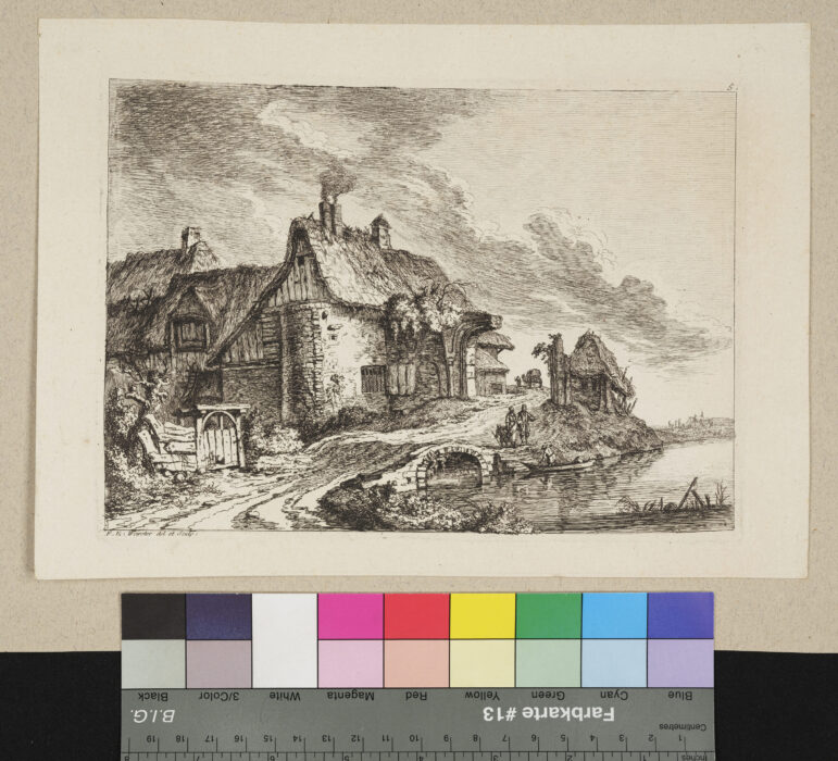 "6 Blätter, Landschaften", Suite de paysages. Vues des environs de Andeli