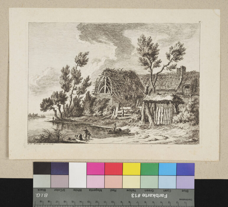 "6 Blätter, Landschaften", Suite de paysages. Vues des environs de Andeli