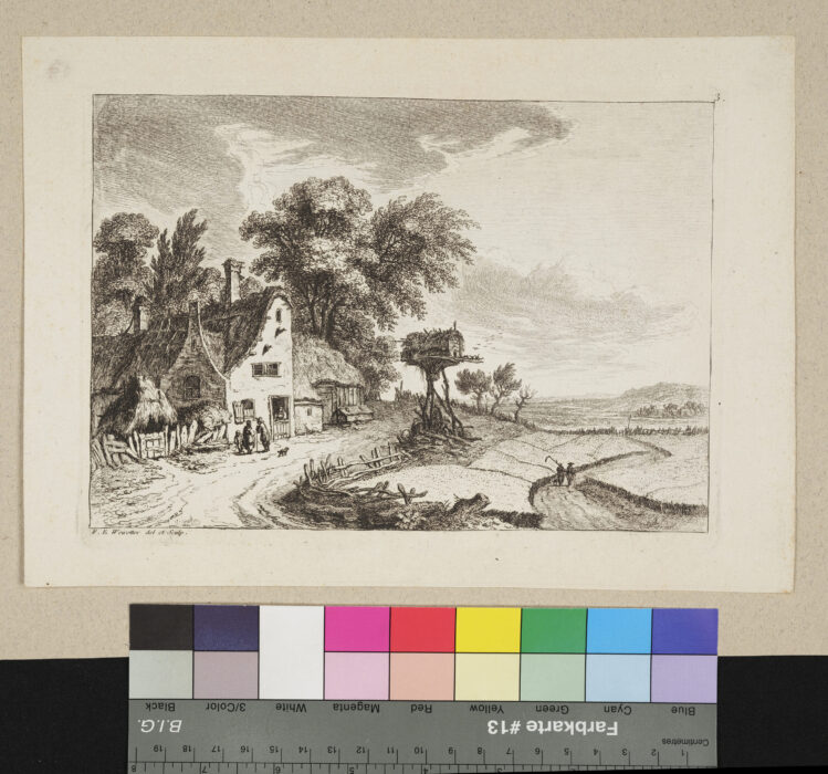 "6 Blätter, Landschaften", Suite de paysages. Vues des environs de Andeli
