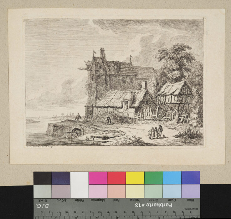 "6 Blätter, Landschaften", Suite de paysages. Vues des environs de Andeli