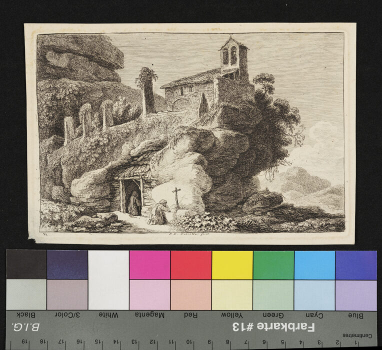 "2 Blätter, Landschaft mit Einsiedler", Nr. 11