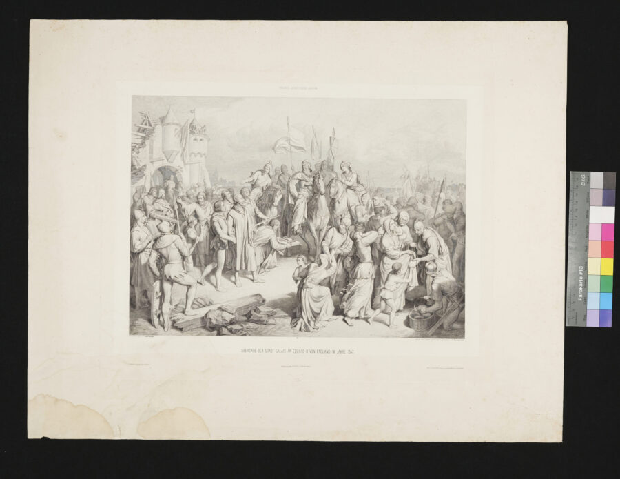 Übergabe von Calais an Eduard II. von England im Jahre 1347