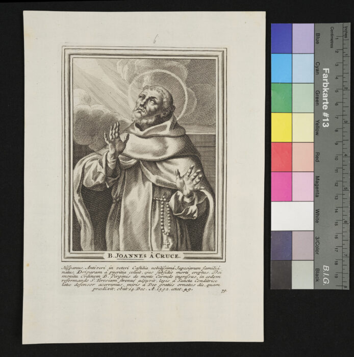 "Unvollständige Sammlung ( 58 Stück ) von Heiligenbildnissen", S. Johannes a Cruce, Nr. 79