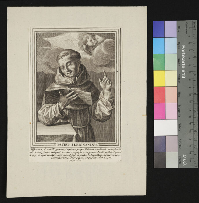 "Unvollständige Sammlung ( 58 Stück ) von Heiligenbildnissen", S. Petrus Ferdinandus, Nr. 53 ?