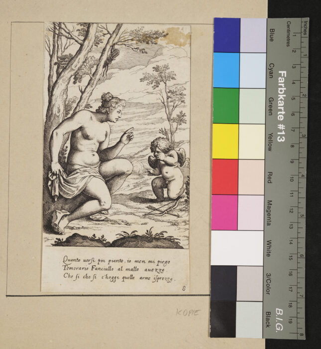 Nr. 8, Venus, Amor den Köcher versagend