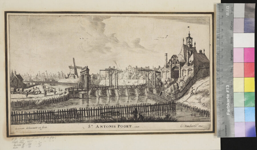 "Aus der Folge von 8 Blättern, Die Amsterdamer Tore", Nr. 7, S. Antonis Poorti