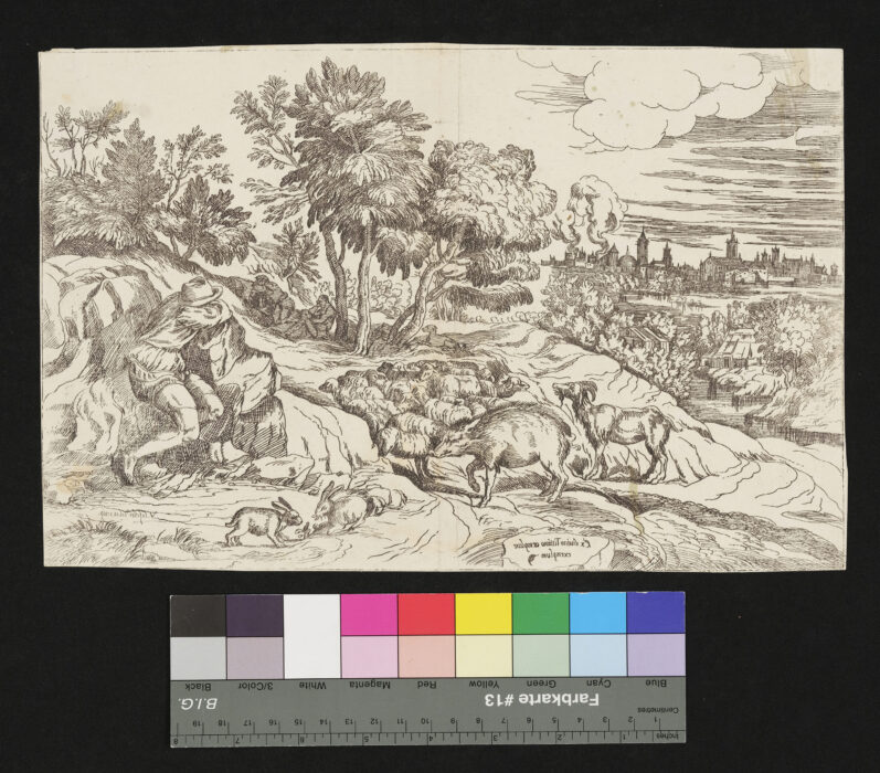 Der verlorene Sohn in einer Landschaft