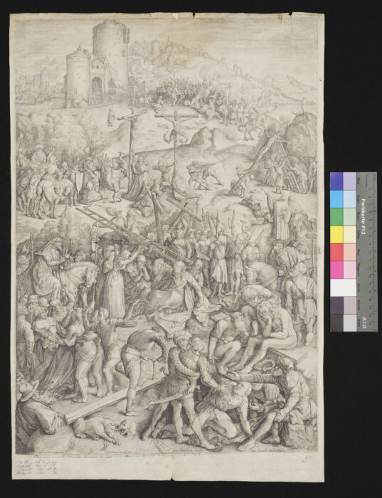 Der große Kalvariberg mit der Kreuzigung Christi