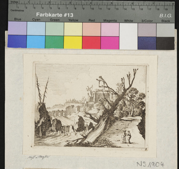 "Landschaften, Eine nummerierte Folge", Landschaft mit Cascade