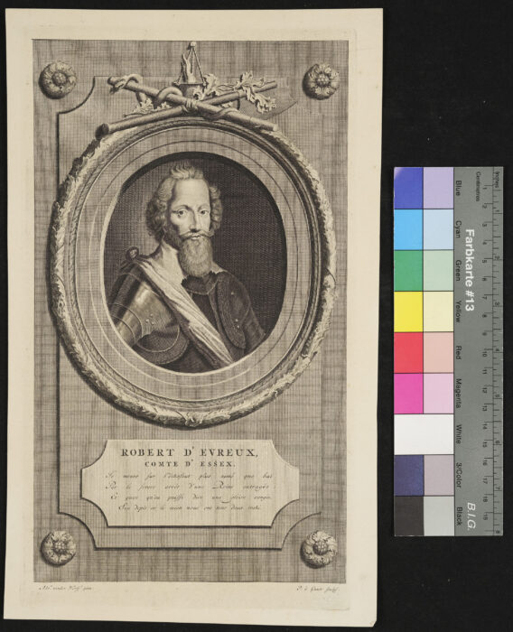 "14 Blätter zur Geschichte Englands von Larrey", Robert D`Evraux, Comte d`Essex