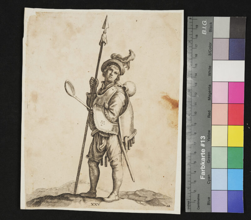 3 Blätter aus demselben, Landsknecht