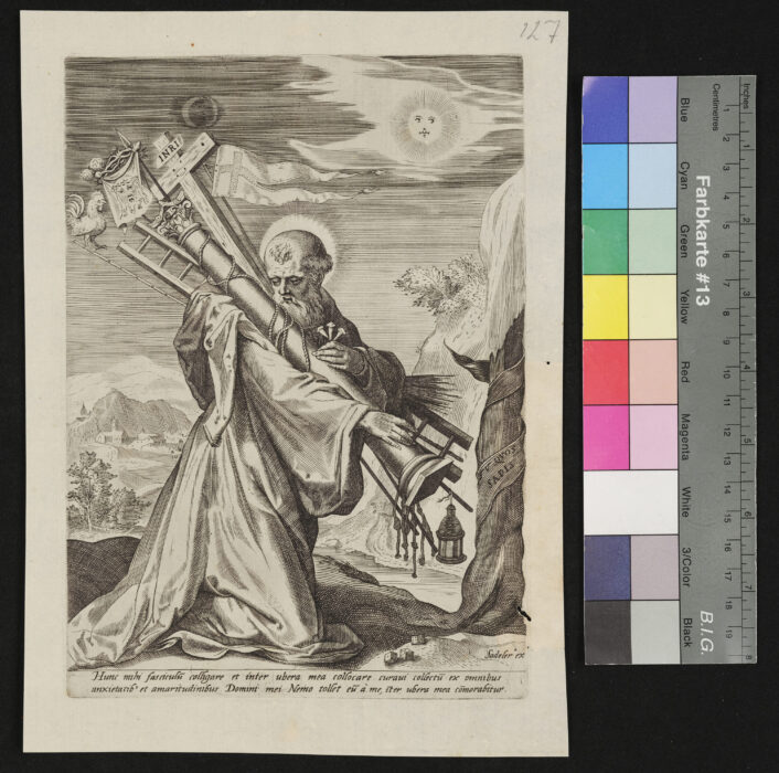 S. Bernadus mit den Leidenswerkzeugen