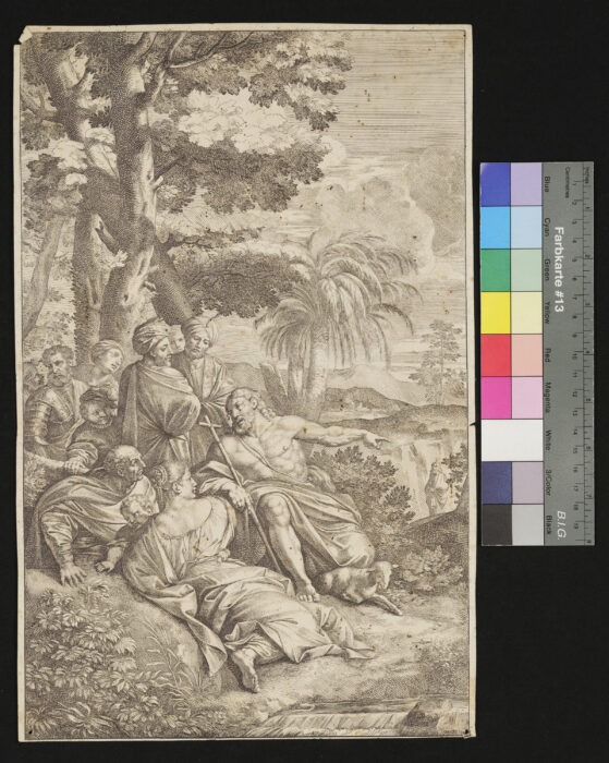 Johannes predigt in der Wüste