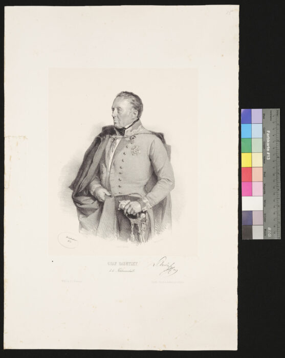 Radetzky, Graf, nach links blickend