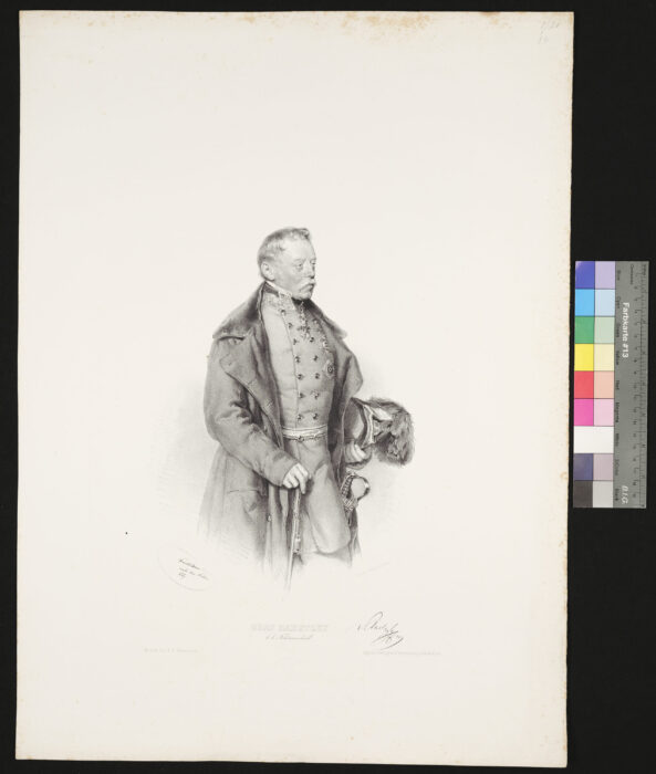 Radetzky, Graf, nach rechts blickend