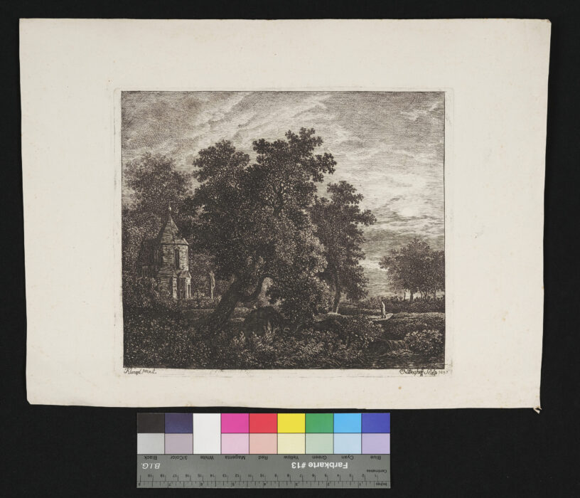 Landschaft mit einer Kapelle
