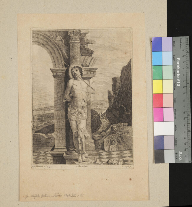 St. Sebastian, zum Brüsseler Galleriewerk von Teniers gehörig