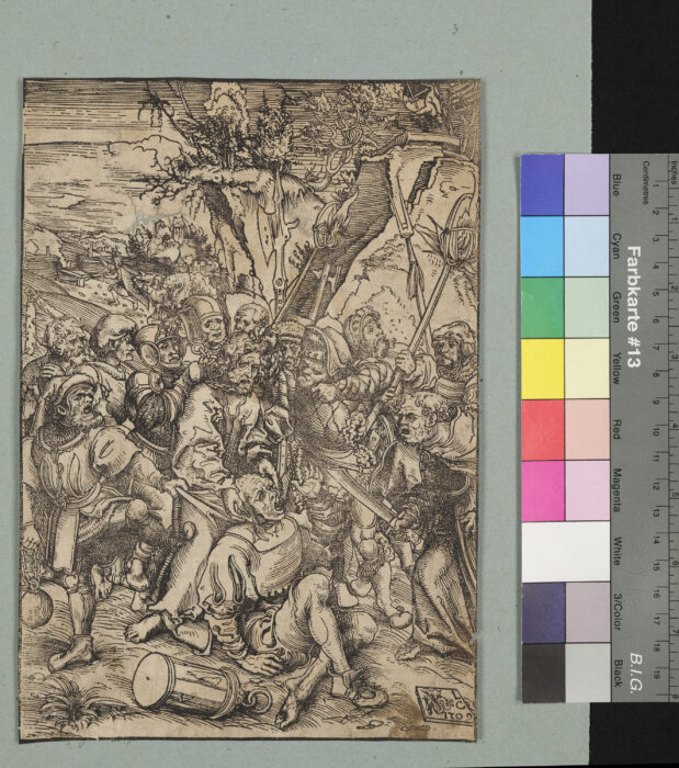 "Aus der Passion D.N.J.C von 1509", Christus heilt dem Malchus das Ohr an