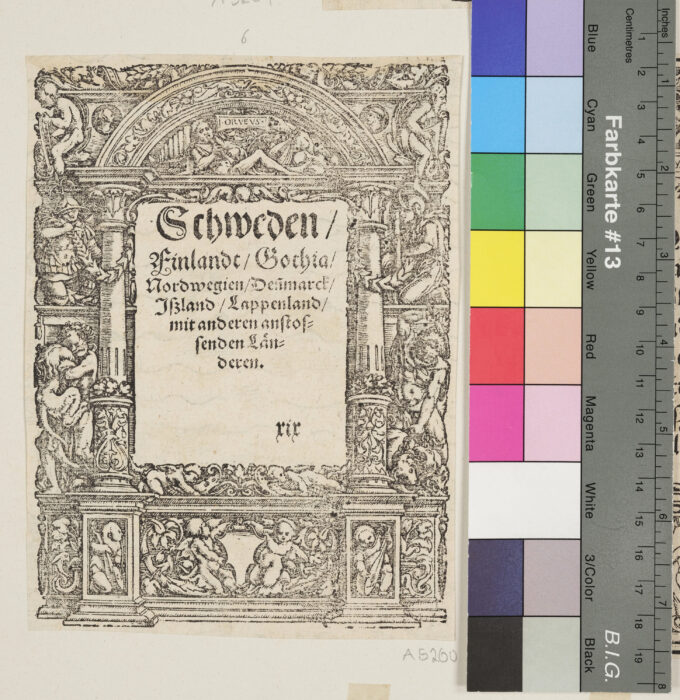 Beschreibung Schwedens, Finnland, Gothia, Norwegen, Dänemark, Island, Lappland und benachbarte Länder, Nr. 19, Darstellung des Orpheus, Hercules
