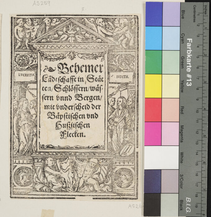 Beschreibung Böhmens mit Beschreibung der päpstlichen und hussitischen Orte, Lucrezia und Judith