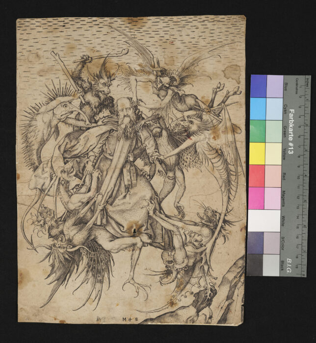 S. Antonius, von den Teufeln in die Lüfte geführt / Die Versuchung des Heiligen Antonius / S. Antonius, von Dämonen gepeinigt