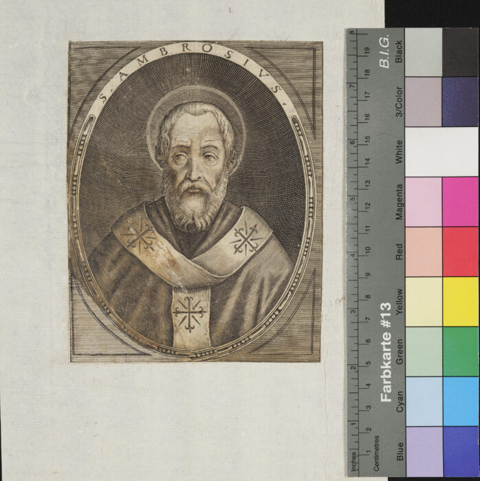 "18 Blätter aus der Patrologia", S. Ambrosius