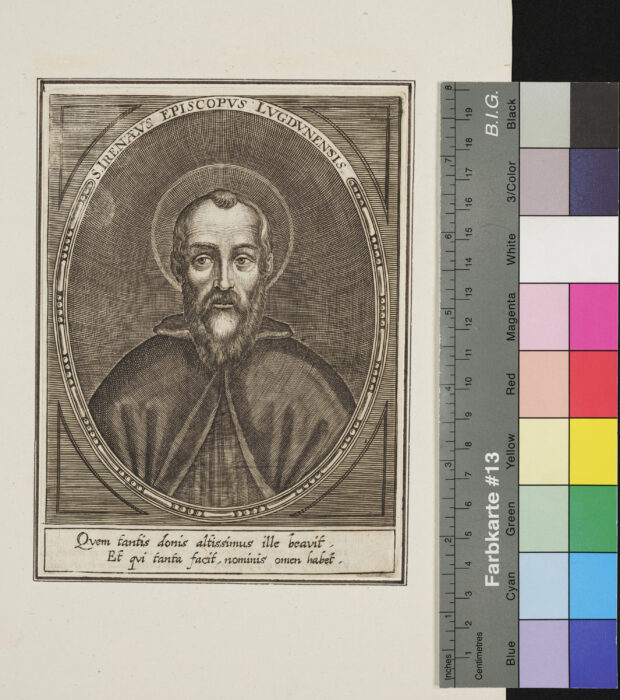 "18 Blätter aus der Patrologia", S. Irenaeus Episcopus Lugdunensis / Lyon