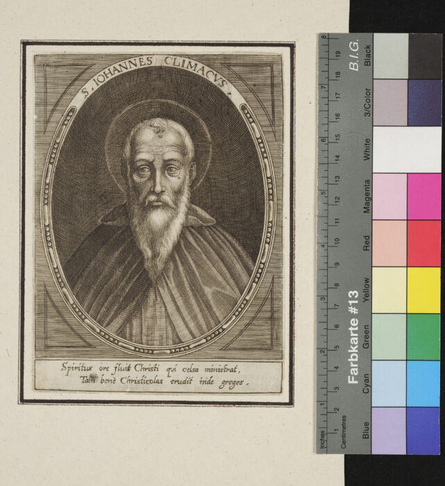 "18 Blätter aus der Patrologia", S. Ionnes / Johannes Climacus
