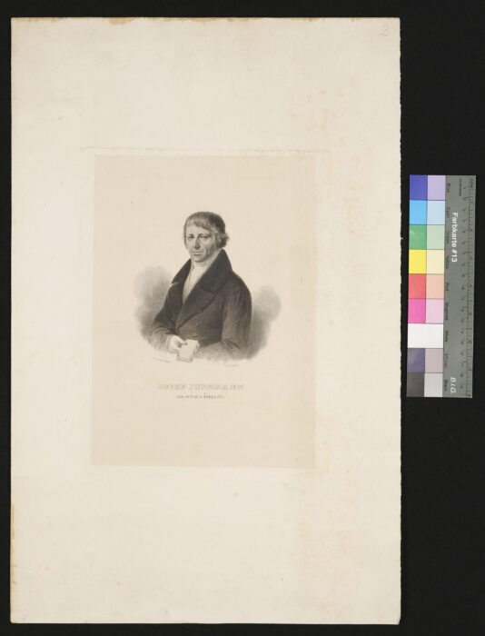 Portrait des Joseph Jungmann, von seinen Verehrung
