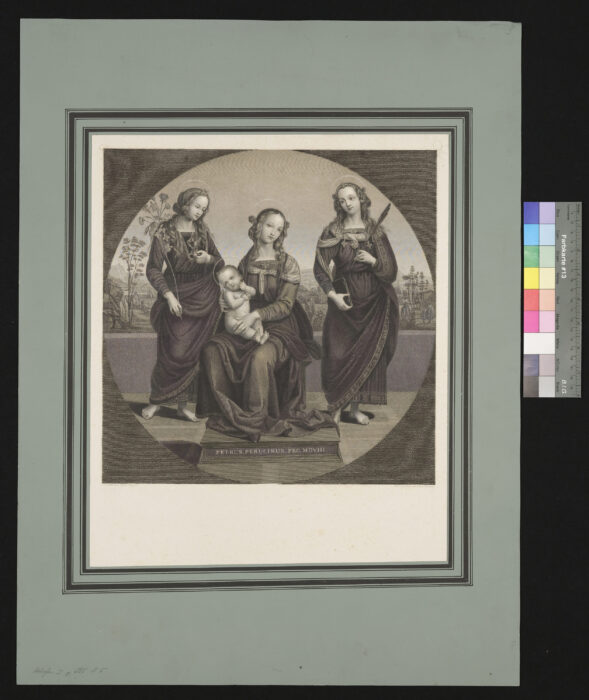 Maria mit dem Kinde und den Heiligen Magdalena und Katharina