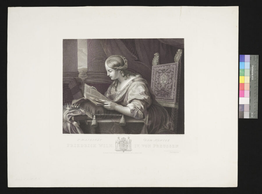 S. Catharina lesend