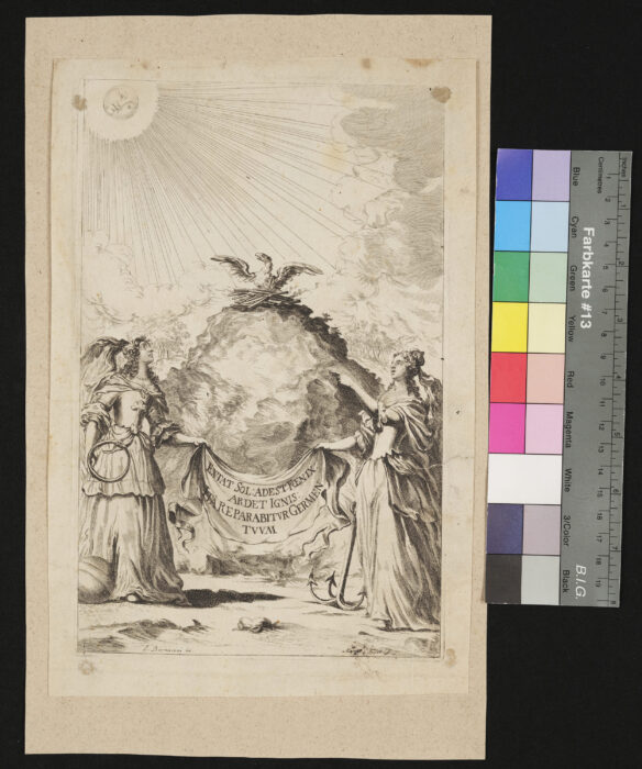 "Burnacinis Dekorationen zum "Ewigen Feuer" und Pomo d`Oro", 1 Blatt fehlt, 