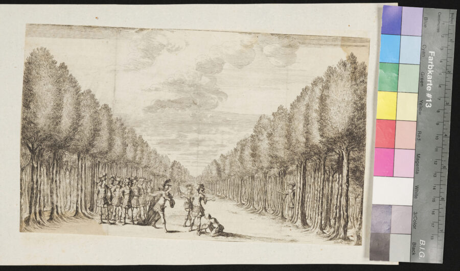 "Burnacinis Dekorationen zum "Ewigen Feuer" und Pomo d`Oro", 1 Blatt fehlt, 