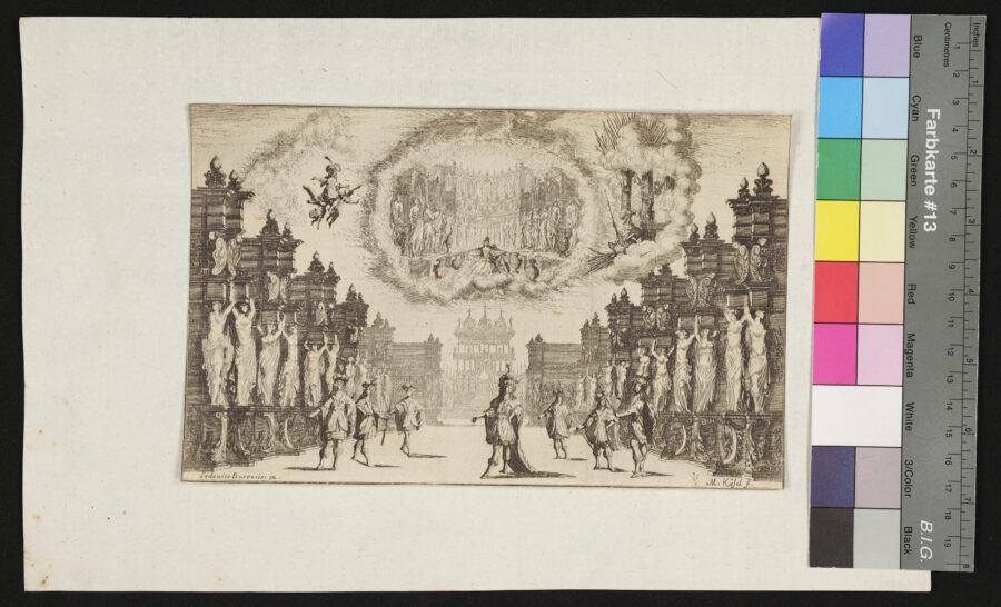 "Burnacinis Dekorationen zum "Ewigen Feuer" und Pomo d`Oro", 1 Blatt fehlt, 