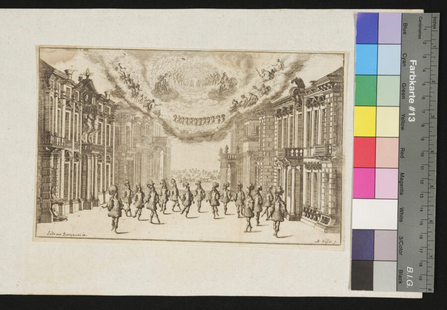 "Burnacinis Dekorationen zum "Ewigen Feuer" und Pomo d`Oro", 1 Blatt fehlt, 