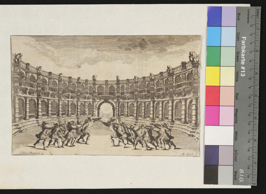 "Burnacinis Dekorationen zum "Ewigen Feuer" und Pomo d`Oro", 1 Blatt fehlt, 