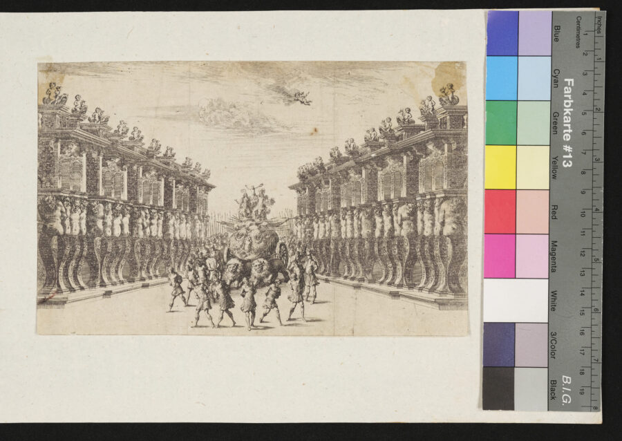 "Burnacinis Dekorationen zum "Ewigen Feuer" und Pomo d`Oro", 1 Blatt fehlt, 