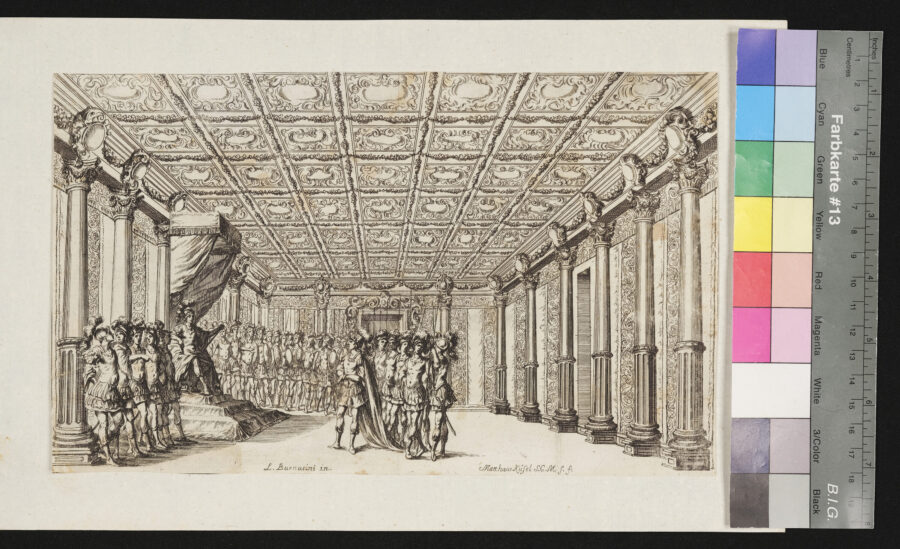 "Burnacinis Dekorationen zum "Ewigen Feuer" und Pomo d`Oro", 1 Blatt fehlt, 