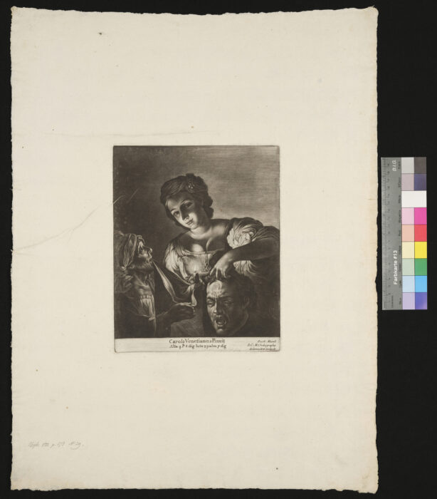 Judith, Halbfigur, mit Haupt des Holophernes